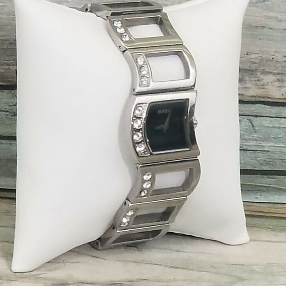 Seksy Sekonda Watch Women Swarovski Crystal & Black Mother Of Pearl Face N2 - Picture 4 of 8